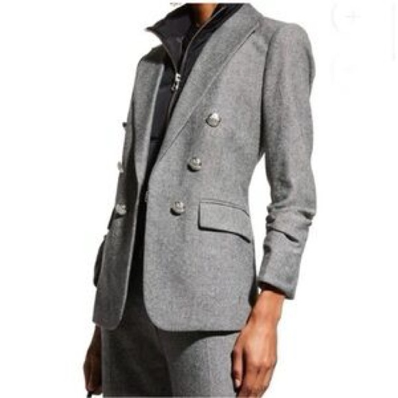 Veronica Beard Jackets & Blazers - Veronica Beard Gray Double-Breasted Blazer